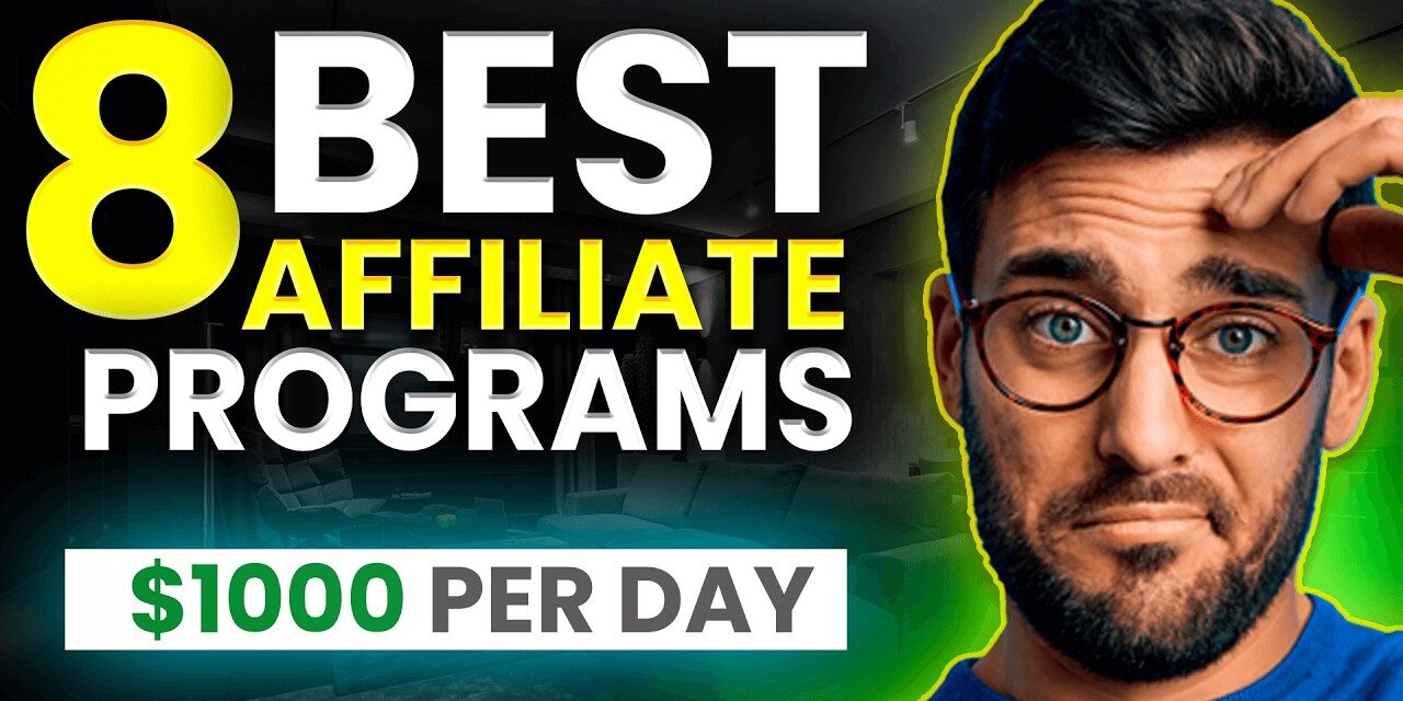 The BEST AFFILIATE PROGRAMS To Promote In 2024 (MAKE MONEY FAST)