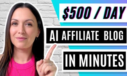 New $500/Day Method | AI Affiliate Blog in MINUTES!