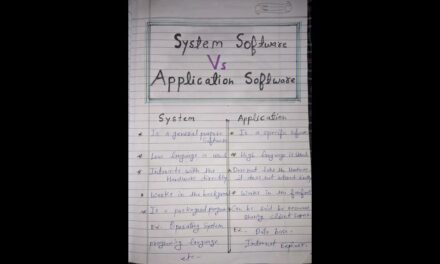 system software vs application software